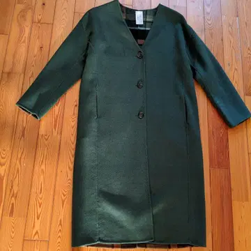 BANANA REPUBLIC 다크 그린 롱 코트 XS
