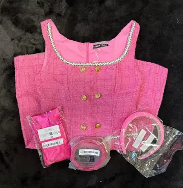 핑크 트위드 셋업 바비