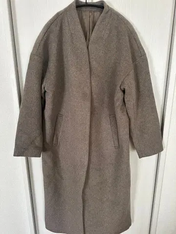 JOURNAL STANDARD 슈퍼140 비버 V넥 코트