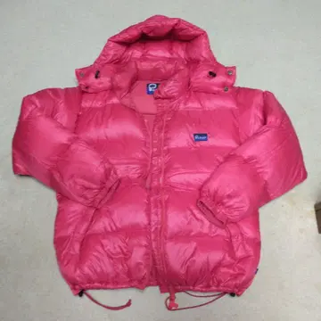 Penfield 빨간색 후드 부착 다운 자켓 L 사이즈