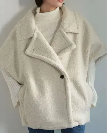 리디 테디 보아 판초 자켓