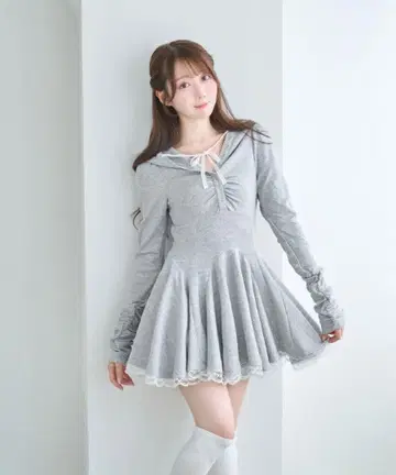 로제 뮤즈 원피스 Hoodie OP with shorts