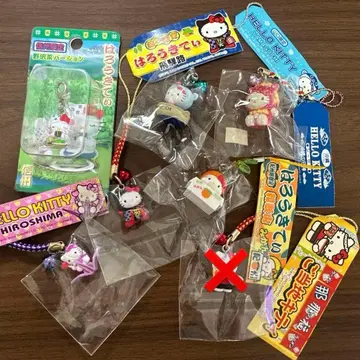 [미사용 새상품] 지역 한정 키티 스트랩 6개 세트