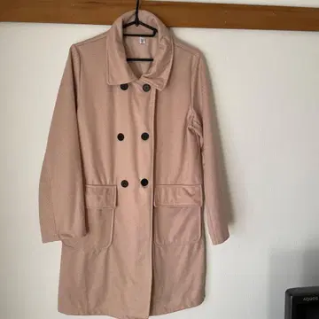 베이지 더블 코트 M