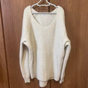 le.coeur blanc 르 쿠르 블랑 니트 아이보리 폭스 혼방