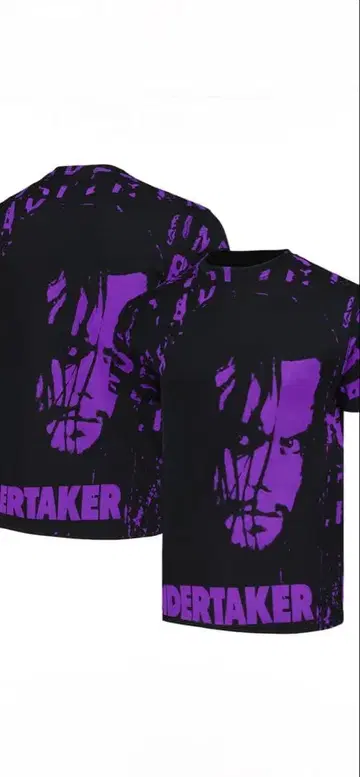 M 사이즈 WWE 프로레슬링 티셔츠 언더테이커 빅 프린트
