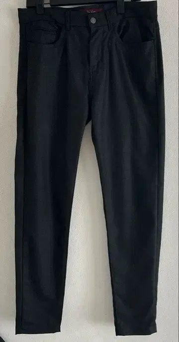 슬림 핏 블랙 슬림 팬츠