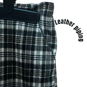 alphabet pastel 체크 무늬 롱 스커트 새상품급 F