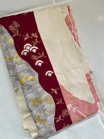 정리 중! 후리소데 가에바 타키야스 순수 실크 미사용