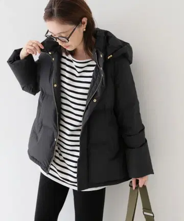 컨디션 최상 SLOBE IENA 2way 후드 숏 다운 코트