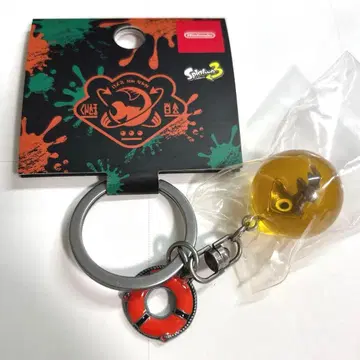 스플래툰 금 이크라 키링 SALMON RUN Splatoon3