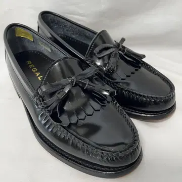 REGAL 리갈 블랙 로퍼 프린지 태슬 24cm