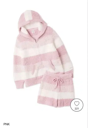 젤라토 3 보더 후드티 & 숏팬츠 세트