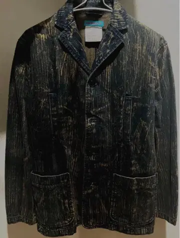 HAMNETT 데님 페인트 코트 자켓