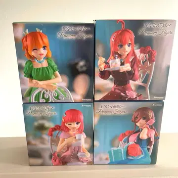 새상품 미개봉 5등분의 신부 프리미엄 피규어 GIGO 한정판 4종 세트