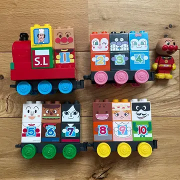 호빵맨 블록 기차 세트