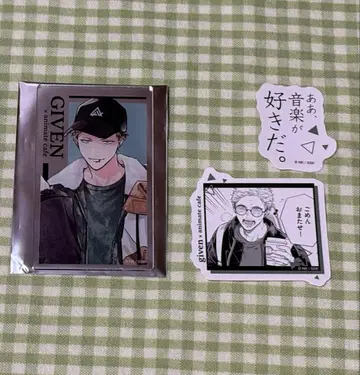기븐 애니메이트 카페 아크릴 카드 스티커 아키히코