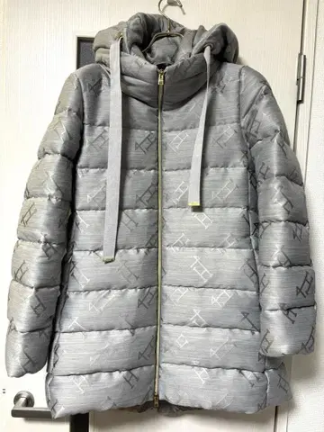 HERNO 헬노 다운 자켓 다운 코트 42 로고 올 패턴 모노그램