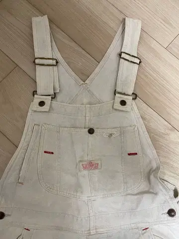 할리우드 런치마켓 Blue Blue 오버롤 화이트