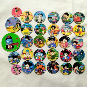 2 쇼와 레트로 당시물 30장 드래곤볼 손오공 소년편 딱지 원형 딱지