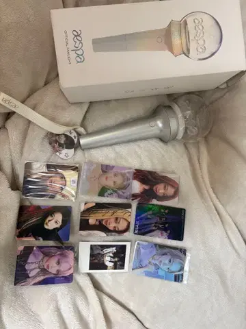 aespa 응원봉 실버 포토 카드 포함
