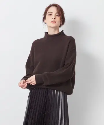 23구 캐시미어 블렌드 벌키 롤넥 니트