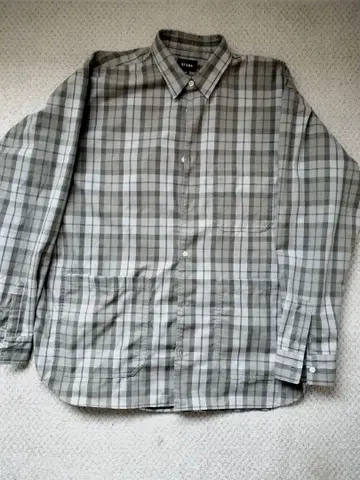 새상품급 체크 무늬 긴팔 셔츠 빔즈 BEAMS