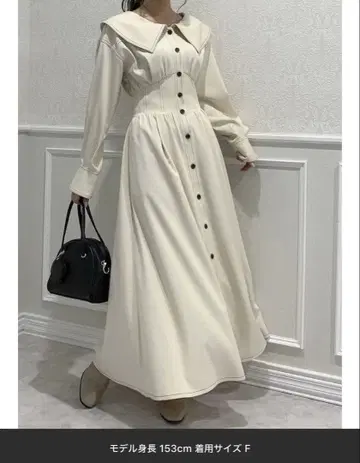 dazzlin / 빅 컬러 레이스업 원피스