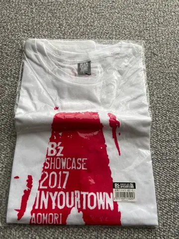 B'z SHOWCASE 2017 아오모리 회장 티셔츠 M 사이즈 미개봉