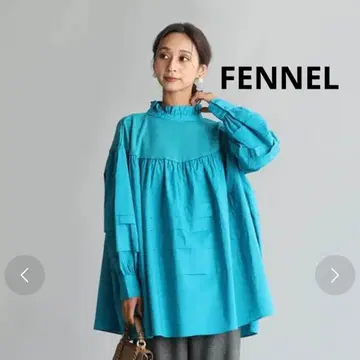 [택 포함 새상품] FENNEL 볼륨 슬리브 블라우스 (블루) 야마다야