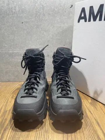 AMBUSH 블랙 하이컷 스니커즈 41