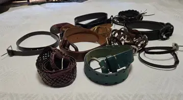 가죽 벨트 세트 복수 색상 스타일 12개 세트