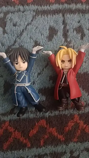 에드 머스탱 강철의 연금술사 가챠 펜꽂이 하가렌 피규어