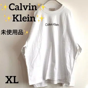 [ 미사용품 ] Calvin Klein 캘빈클라인 롱T 화이트 XL