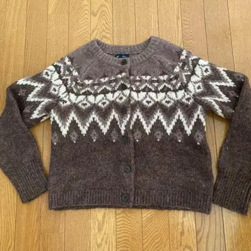 GAP 노르딕 무늬 가디건 S