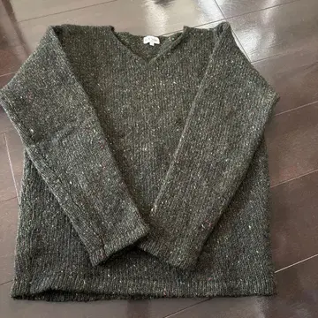 폴 스미스 다크 그린 네프 편직 스웨터 L