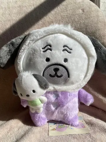 나가노의 곰 퍼그 씨 봉제 인형 산리오 콜라보 포차코 미사용 택 포함