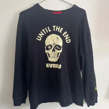 EVISU UNTIL THE END 스컬 맨투맨