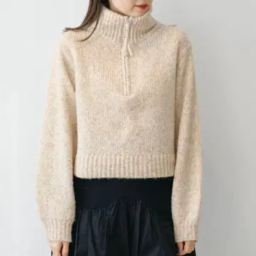Kastane 하이넥 ZIP 니트 풀오버