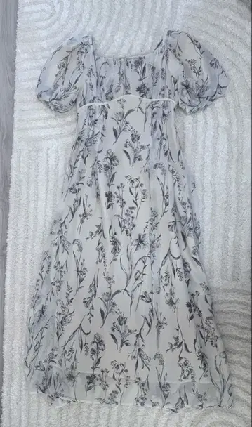 MERCURYDUO 플로럴 프린트 롱 드레스