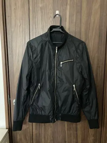 SHIPS 나일론 자켓 블랙 스탠드 카라