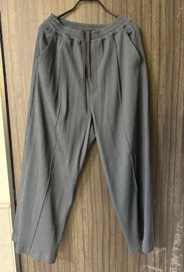 MAISON SPECIAL 턱 와이드 팬츠 스트라이프