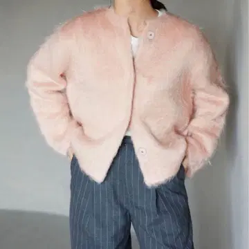 SLOBE IENA 샤기 니트 가디건