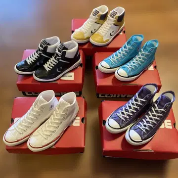 가챠가챠 CONVERSE 하이컷 스니커즈 5켤레 세트