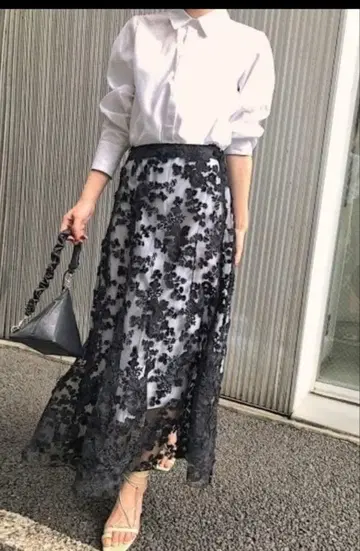 ameri vintage 레이스 레이어드 셔츠 드레스