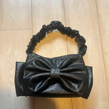 jouetie 리본 핸드백 블랙