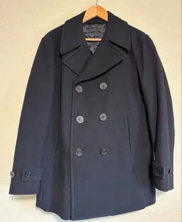 새상품급 유니클로 UNIQLO 네이비 피코트 더블 버튼 자켓