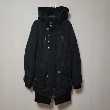 MAISON GILFY 블랙 모즈 코트 사이즈 F