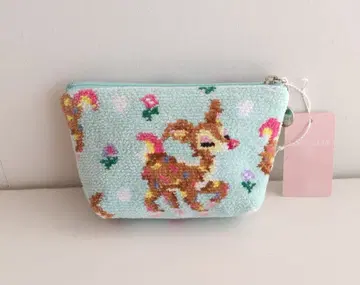 페이러 툰툰밤비노 도트 보트형 파우치 소 택 포함 새상품