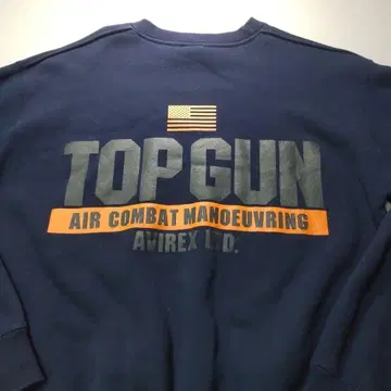 새상품급 한정판 아비렉스 AVIREX TOP GUN 트레이닝복 탑건